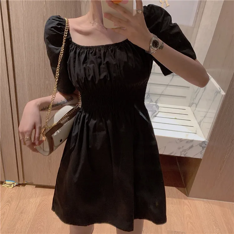Make firm offers accept waist show thin over-the-knee temperament show thin little hubble-bubble sleeve dress
Make firm offers accept waist show thin over-the-knee temperament show thin little hubble-bubble sleeve dress