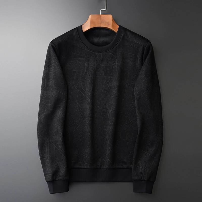 Minglu Black Inner Velvet Sweatshirt Men Luxury Round Collar Jacquard Winter Sweatshirt Male Plus Size 4xl Slim Fit Mens Hoodies
Minglu Black Inner Velvet Sweatshirt Men Luxury Round Collar Jacquard Winter Sweatshirt Male Plus Size 4xl Slim Fit Mens Hoodies