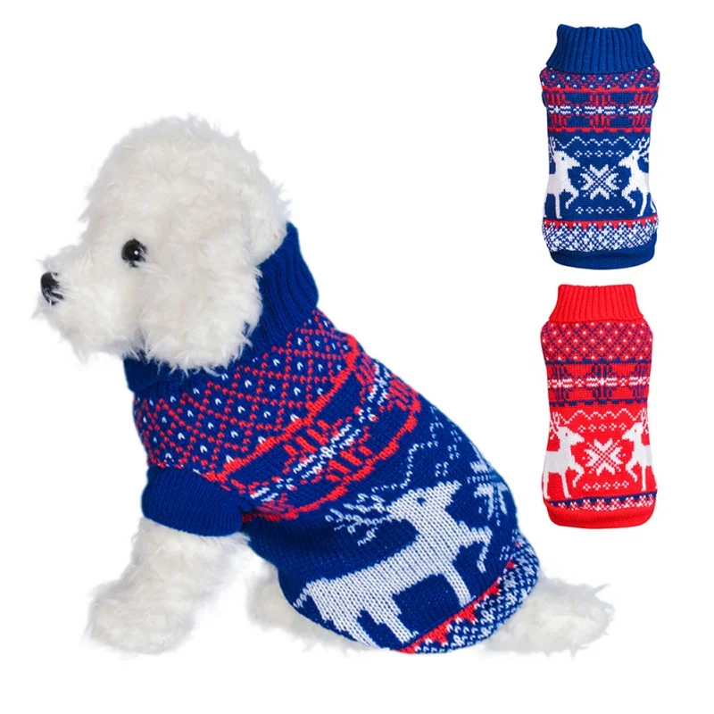 Christmas Knitted Pet Sweater Cat Dog Clothes for Small jersey perro Dogs New Year Clothes Pet Puppy Coat Warm Pet Clothing
Christmas Knitted Pet Sweater Cat Dog Clothes for Small jersey perro Dogs New Year Clothes Pet Puppy Coat Warm Pet Clothing