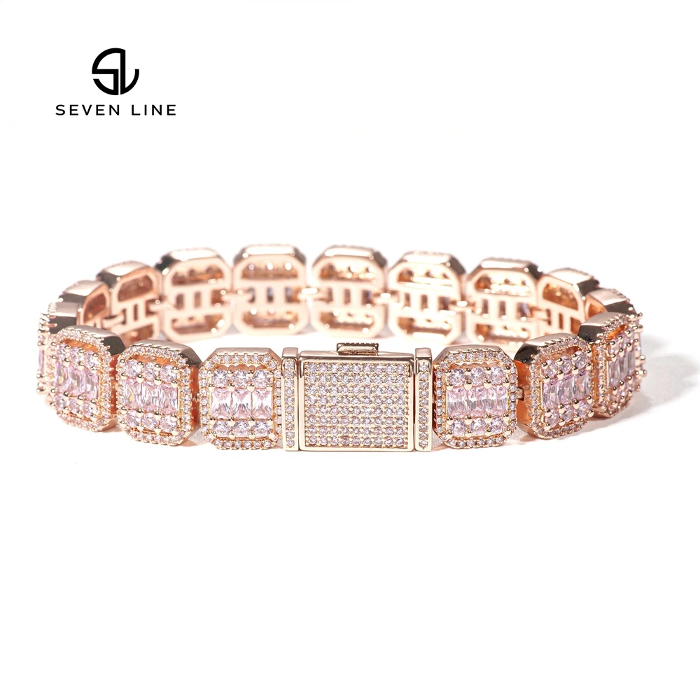 Hip Hop Men's Zircon Bracelet Iced Out Shiny Tennis Charm Bracelet Zirconia Bracelet Chain Ornament
Hip Hop Men's Zircon Bracelet Iced Out Shiny Tennis Charm Bracelet Zirconia Bracelet Chain Ornament