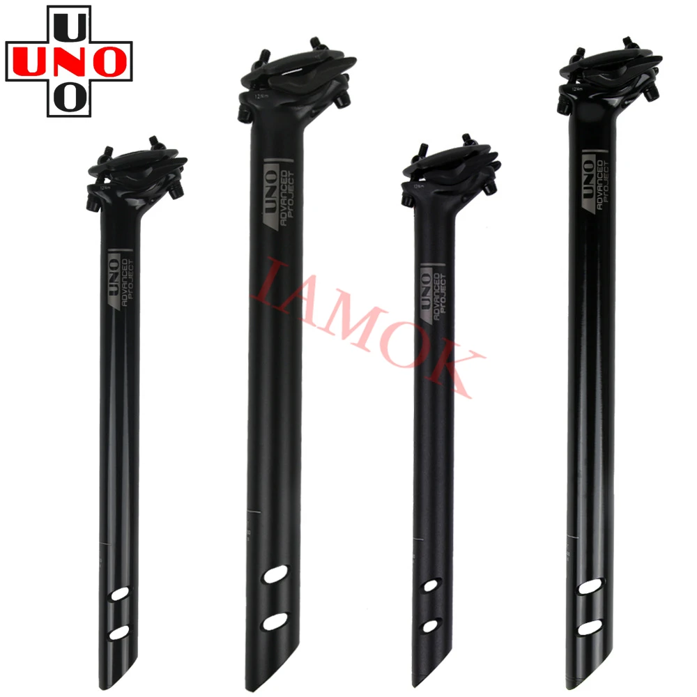 

UNO SP-719 Mountain Bike Black Seat Post 27.2/30.9/31.6mm Iamok 350/400mm Rear Wave Seatpost Ultra Light Bicycle Parts
