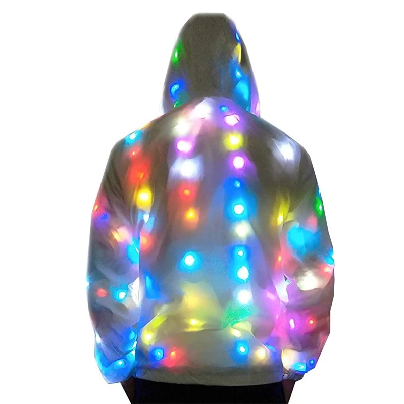 Светодиодное освещение пальто светящийся костюм креативная водонепроницаемая