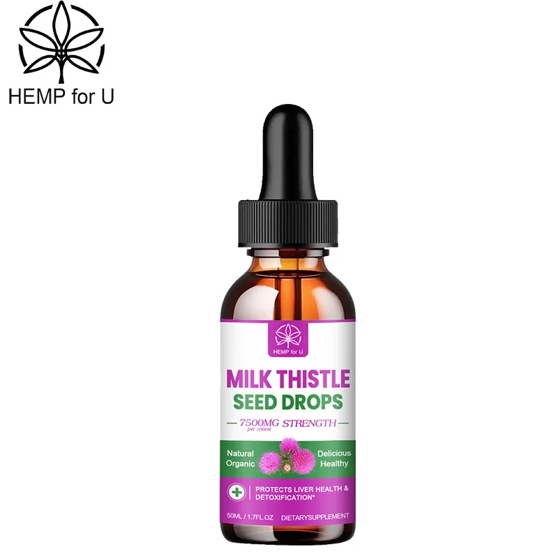 

HFU Milk Thistle Drop Slimming Detox Product Weight Loss Reduce Cholesterol Strengthen Immunity Lower Blood Sugar Protect Liver