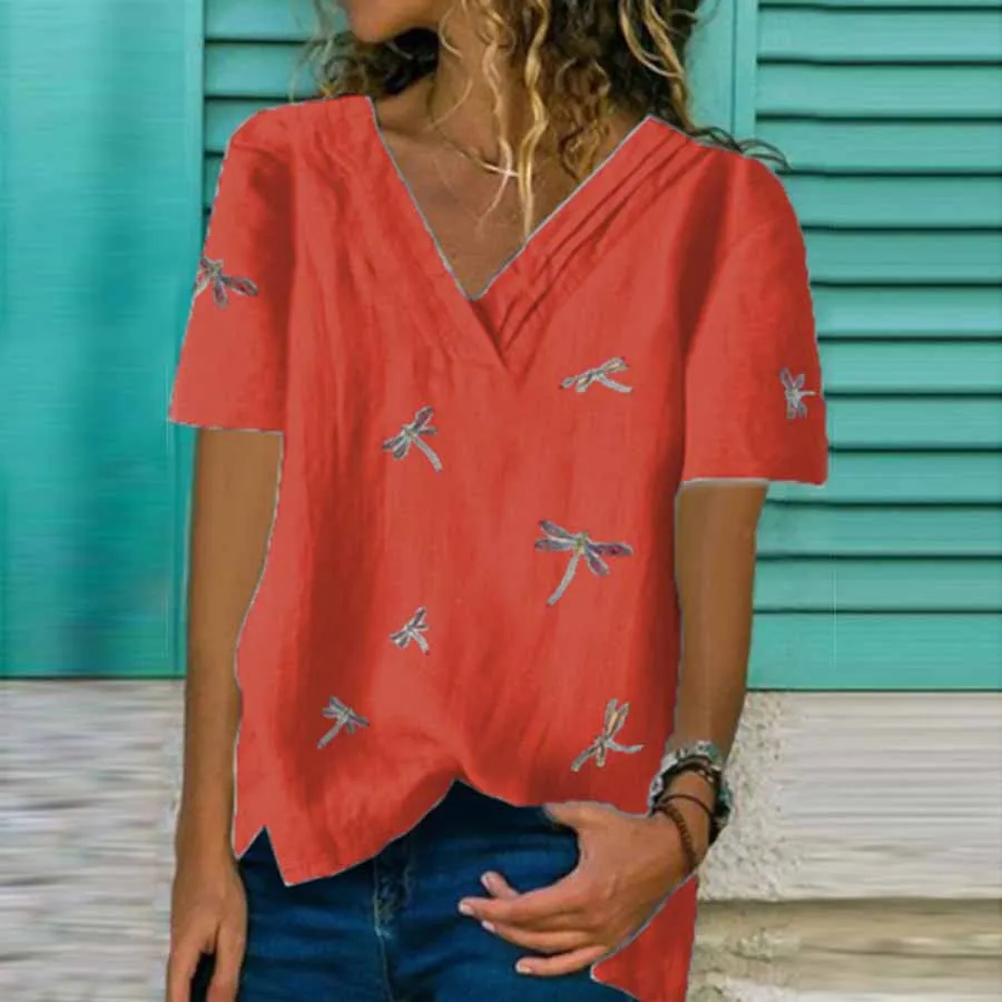 DIOROBBEN women's blouses 2020 Fashion sexy V-Neck short sleeve oversized size Vintage Women Shirts Casual Feminina tops
DIOROBBEN women's blouses 2020 Fashion sexy V-Neck short sleeve oversized size Vintage Women Shirts Casual Feminina tops