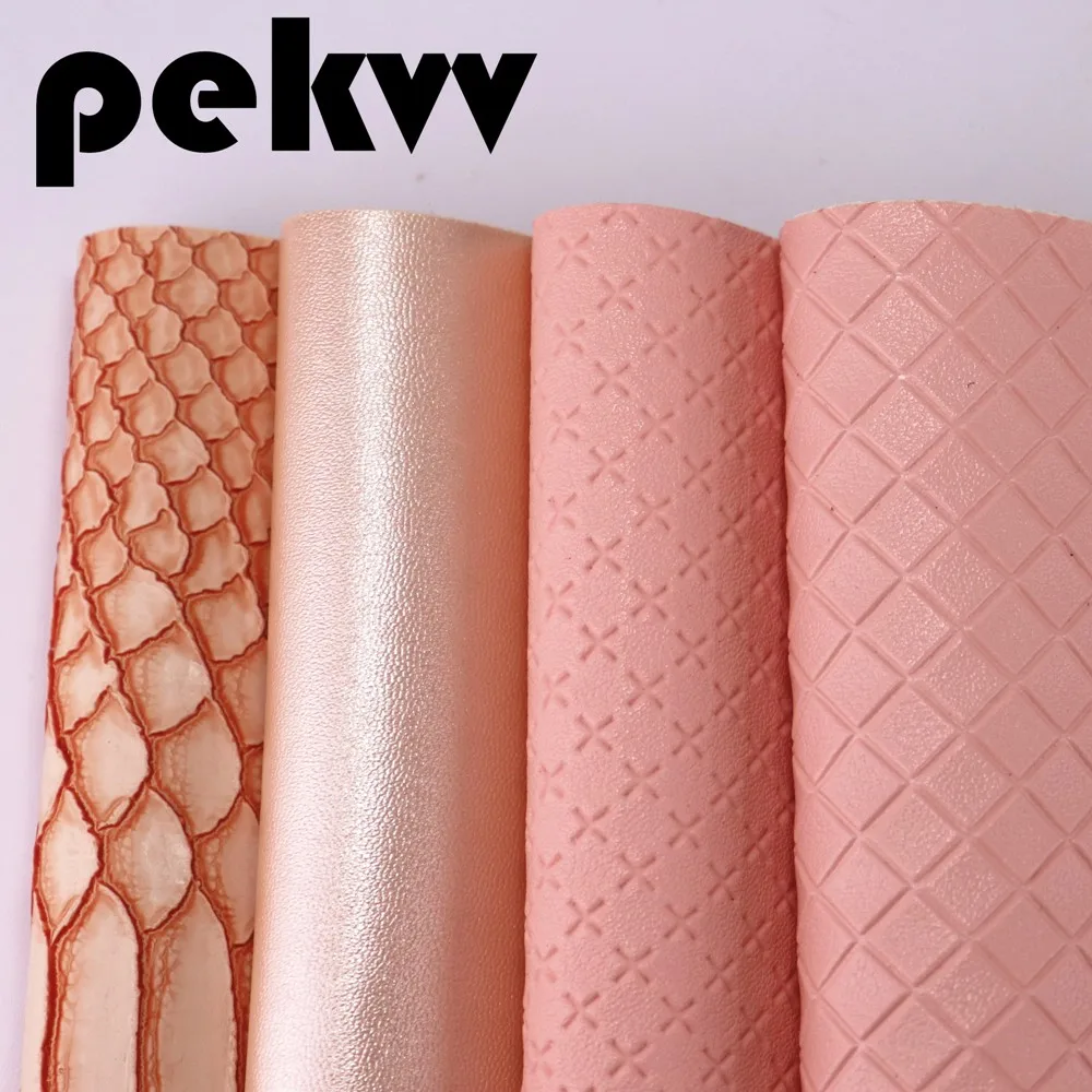 Розовая искусственная кожа для бантов DIY пила аксессуары A4 лист 8 "x 11 8" 1 шт.