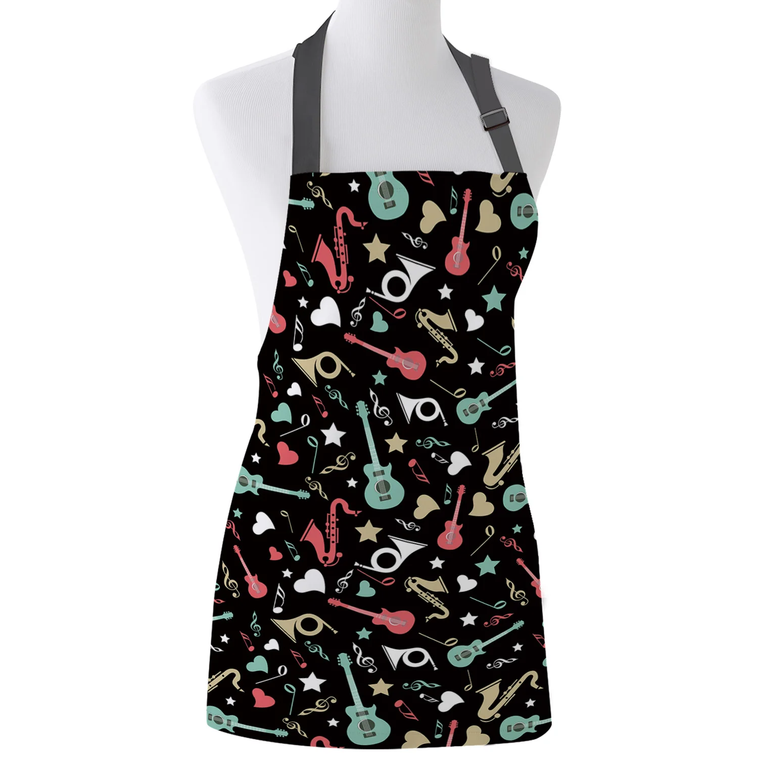 Music Rock Guitar Doodling Print Apron Print Unisex Kitchen Bib with Adjustable Neck for Cooking Gardening
Music Rock Guitar Doodling Print Apron Print Unisex Kitchen Bib with Adjustable Neck for Cooking Gardening