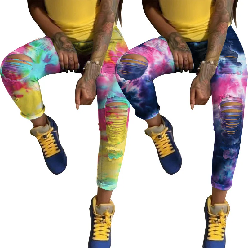 New women's jeans pants women's tight stitching hole camouflage printed jeans sexy pencil bandage pants
New women's jeans pants women's tight stitching hole camouflage printed jeans sexy pencil bandage pants