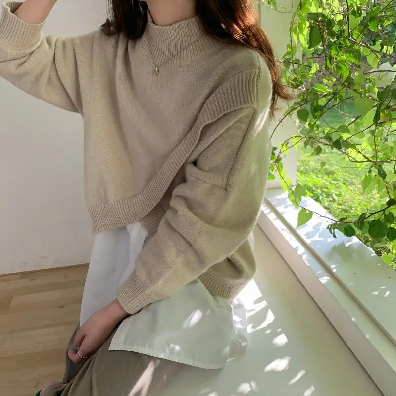 2021 Women Autumn Winter Sweater Knitted Oversize Wild Warm Fashionable Irregular Vintage Pullovers Tops
2021 Women Autumn Winter Sweater Knitted Oversize Wild Warm Fashionable Irregular Vintage Pullovers Tops