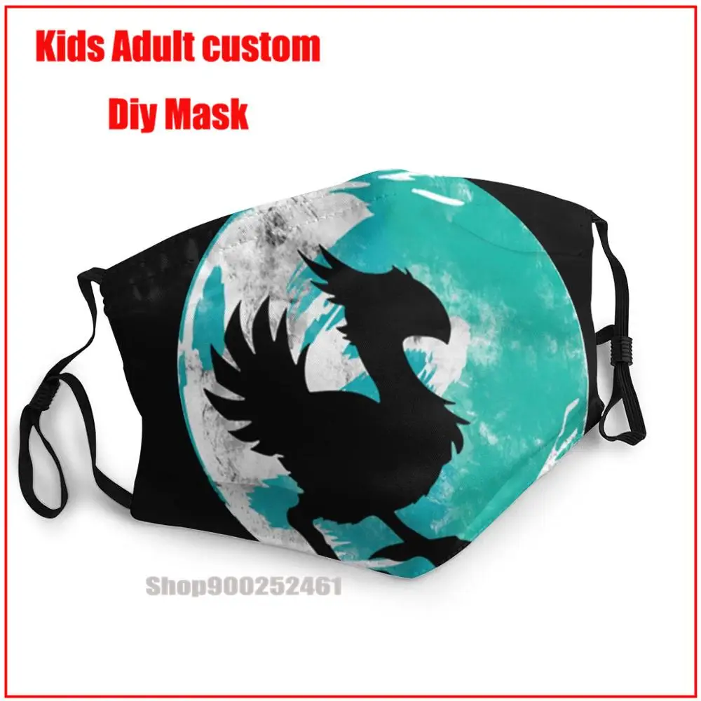 Финальная фантазия, силуэт Chocobo, копия на Луне, сделай сам, mascarilla, многоразовая моющаяся маска для лица, дизайнерская маска для лица
Финальная фантазия, силуэт Chocobo, копия на Луне, сделай сам, mascarilla, многоразовая моющаяся маска для лица, дизайнерская маска для лица