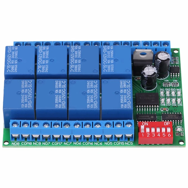 DC 12V 8 Channel RS485 Relay Command Programmable Control Module Board Assortment
DC 12V 8 Channel RS485 Relay Command Programmable Control Module Board Assortment