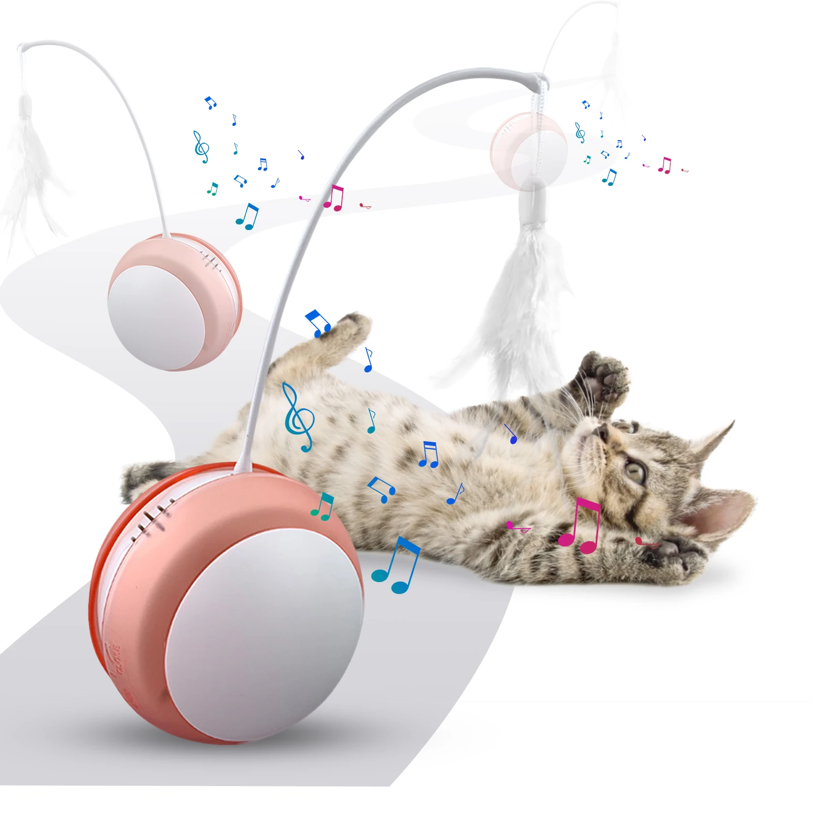 Cat Tumbler Toy With Sound Feather Electric Luminous Pet Ball Smart Automatic Funny Cat Toy Kitten Interactive Chasing Toy
Cat Tumbler Toy With Sound Feather Electric Luminous Pet Ball Smart Automatic Funny Cat Toy Kitten Interactive Chasing Toy