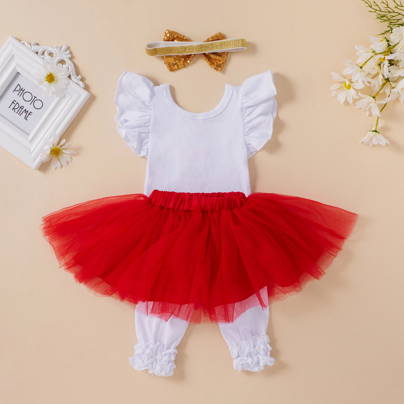 Pudcoco 2020 Valentine's Day 3-12M Baby Girl 5Pcs Set Rose Letter Print Flared Short Sleeve Bodysuit+Red Skirt+Leg Warmers+Bow
Pudcoco 2020 Valentine's Day 3-12M Baby Girl 5Pcs Set Rose Letter Print Flared Short Sleeve Bodysuit+Red Skirt+Leg Warmers+Bow