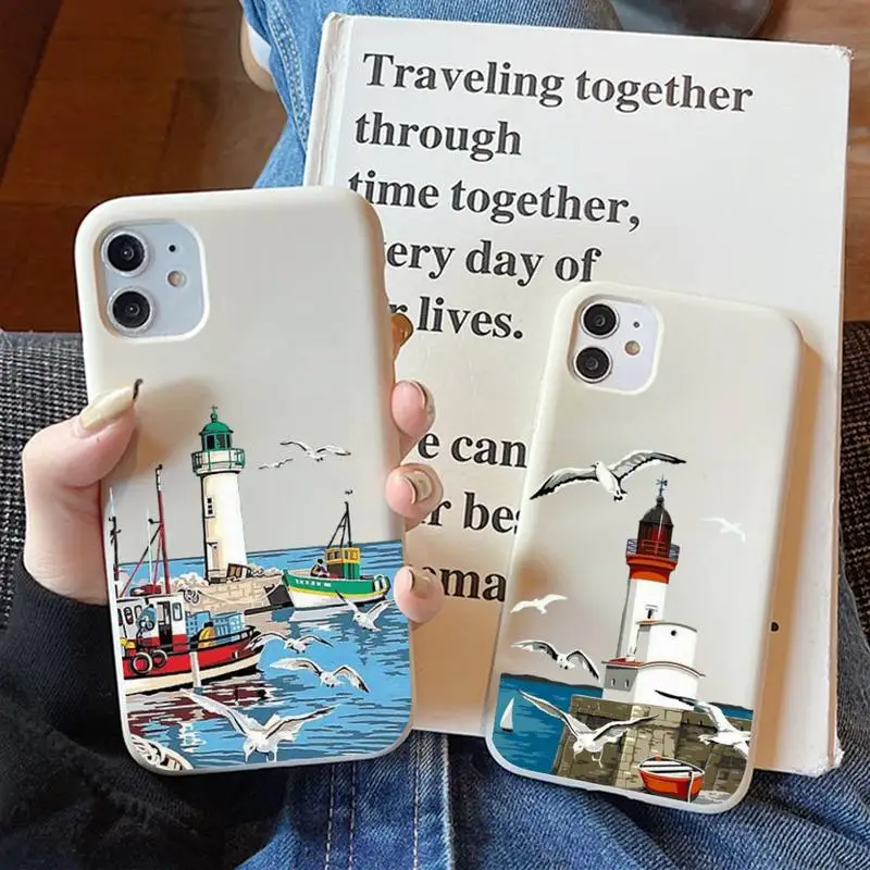 Hand Painted Lighthouse Print Bird Seagull Phone Case Solid Color Soft Cover for iphone 13 11 Pro Max X XS Max XR 7 8 6 6S Plus
Hand Painted Lighthouse Print Bird Seagull Phone Case Solid Color Soft Cover for iphone 13 11 Pro Max X XS Max XR 7 8 6 6S Plus