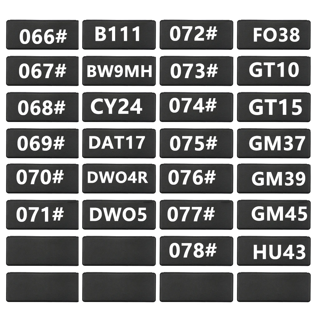 LiShi 2 in 1 B111 BW9MH CY24 DAT17 DWO4R DWO5 FO38 GT10 GT15 GM37 GM39 GM45 HU43 Locksmith Tools For All Types 
LiShi 2 in 1 B111 BW9MH CY24 DAT17 DWO4R DWO5 FO38 GT10 GT15 GM37 GM39 GM45 HU43 Locksmith Tools For All Types