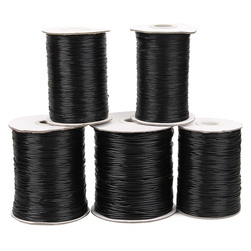 0.5mm-1.5mm Waxed Thread Cord String Line Black Wax Cord Rope For Jewelry Making Beading Craft Threads Accessories Handmade
0.5mm-1.5mm Waxed Thread Cord String Line Black Wax Cord Rope For Jewelry Making Beading Craft Threads Accessories Handmade