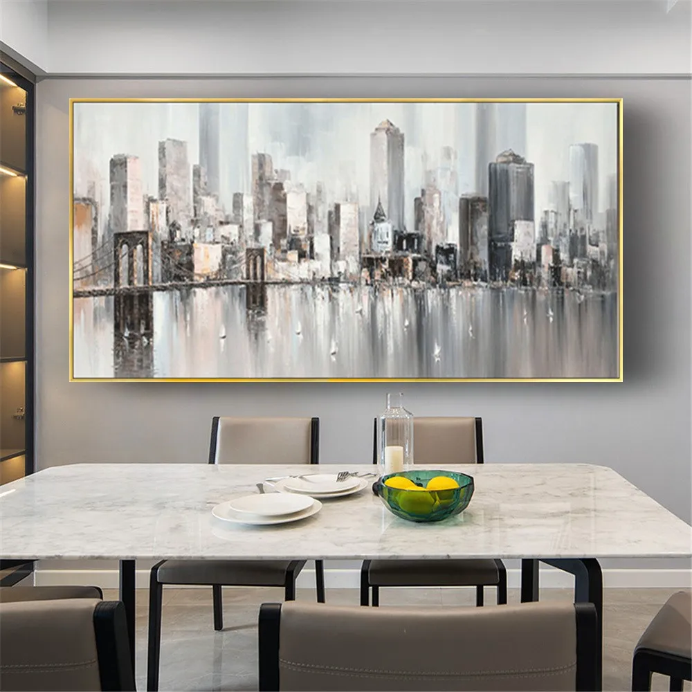 Mintura Hand Painted Abstract Golden Gate Bridge Oil Painting On Canvas Abstract Wall Art Picture Living Room Bedroom Wall Decor
Mintura Hand Painted Abstract Golden Gate Bridge Oil Painting On Canvas Abstract Wall Art Picture Living Room Bedroom Wall Decor