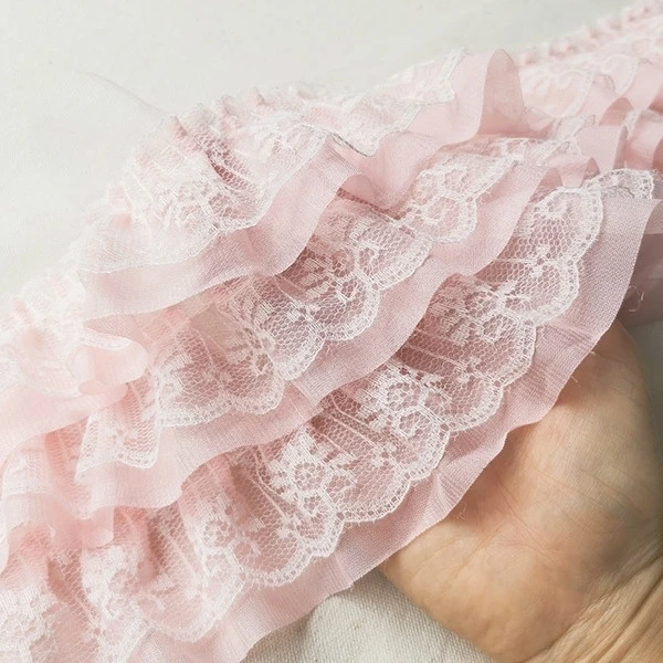 Three Layers Chiffon Net Yarn Pleated Lace Fabric DIY Children Toy Doll Multi Purpose Skirt Trim Clothing Cuff Sewing Material
Three Layers Chiffon Net Yarn Pleated Lace Fabric DIY Children Toy Doll Multi Purpose Skirt Trim Clothing Cuff Sewing Material