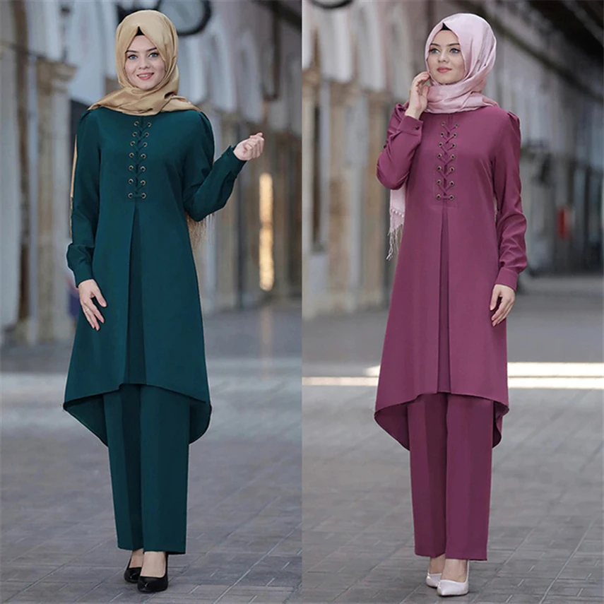 2PCS Sets Women Islamic Turkey Muslim Abaya Elegant Bandage Dresses Ramadan Moroccan Kaftan Clothing Evening Party Dress
2PCS Sets Women Islamic Turkey Muslim Abaya Elegant Bandage Dresses Ramadan Moroccan Kaftan Clothing Evening Party Dress