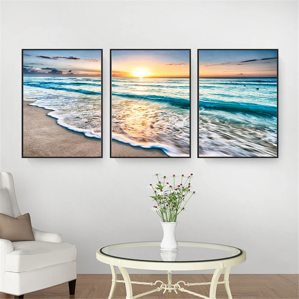 3pcs Nature Landscape Canvas Wall Art Poster Painting Beach Sunset Living Room Decoration Picture Nordic Print Home Decor
3pcs Nature Landscape Canvas Wall Art Poster Painting Beach Sunset Living Room Decoration Picture Nordic Print Home Decor