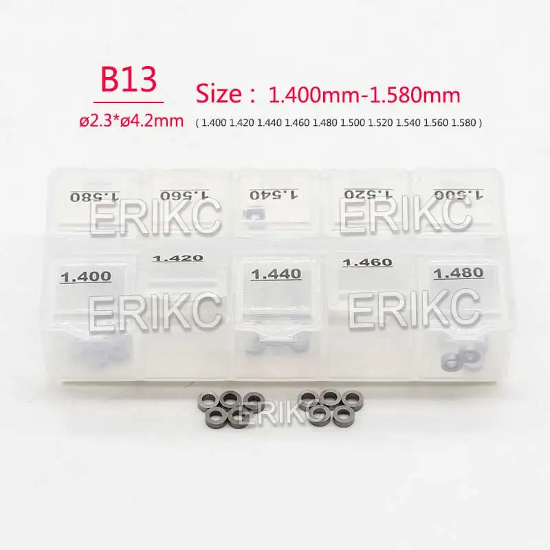 50PCS Injector Shims Gaskets B13 Size 1.4mm-1.58mm Fuel Injector Nozzle Valve Cover Gaskets Injector Adjustment Shims Washer
50PCS Injector Shims Gaskets B13 Size 1.4mm-1.58mm Fuel Injector Nozzle Valve Cover Gaskets Injector Adjustment Shims Washer