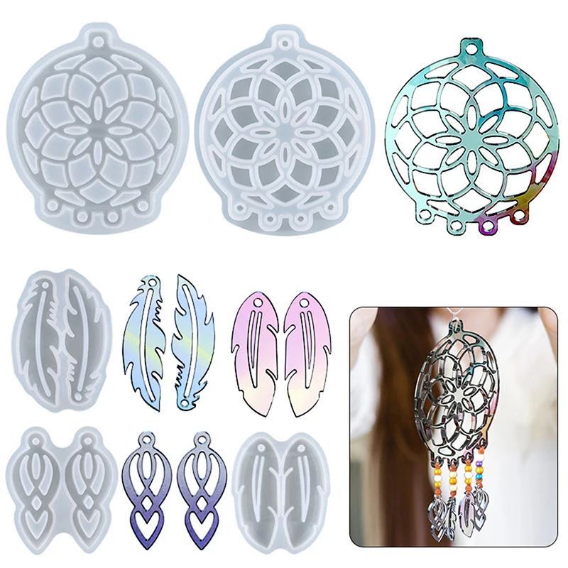 Dream Catcher Feathers Earrings Epoxy Resin Mold DIY Crafts Casting Tools Jewelry Pendant Silicone Mould
Dream Catcher Feathers Earrings Epoxy Resin Mold DIY Crafts Casting Tools Jewelry Pendant Silicone Mould