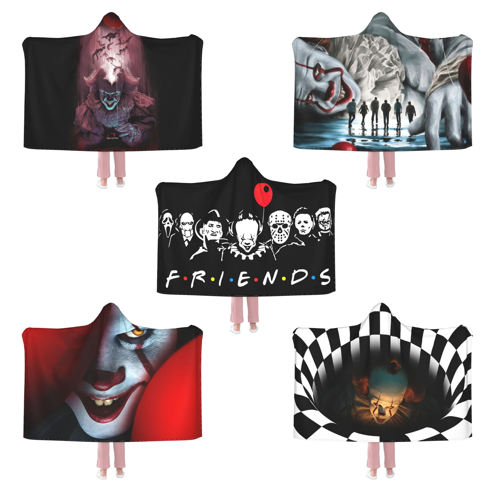 Фланелевое Флисовое одеяло с капюшоном и 3D-принтом 
Фланелевое Флисовое одеяло с капюшоном и 3D-принтом