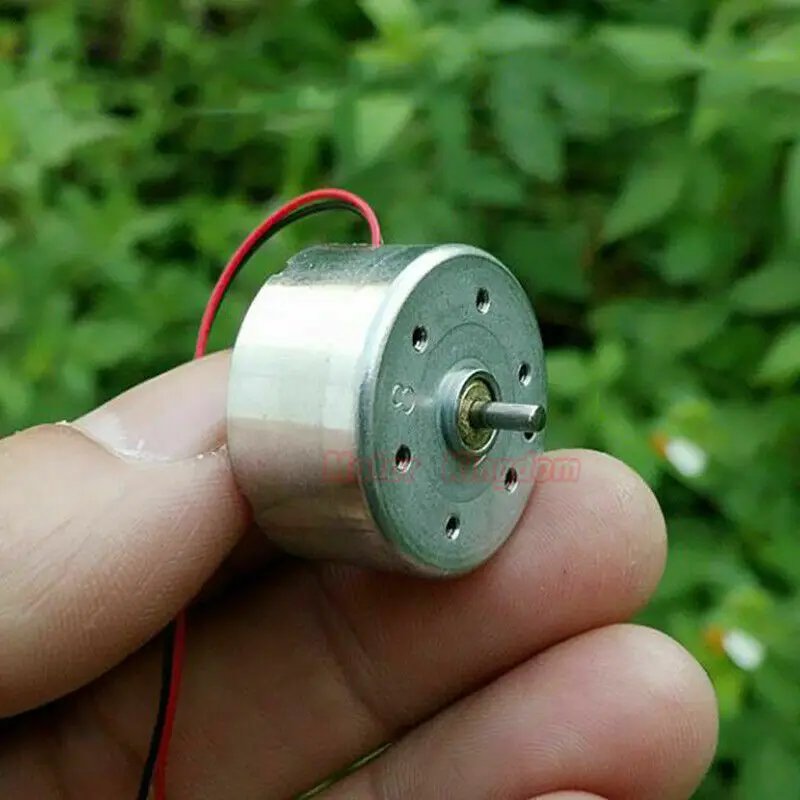 Микро RF-300CA DC 3V ~ 6V 6600RPM Мотор мини 24mm Диаметр Круглый Солнечный экспериментальный