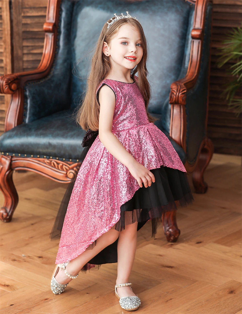 Детское платье с блестками летнее для девочек | Детская одежда и обувь