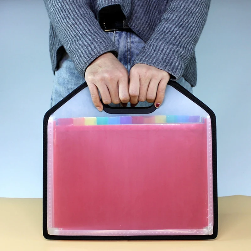Expanding File Folder Document with Handle, A4 Letter Size File for Business,School
Expanding File Folder Document with Handle, A4 Letter Size File for Business,School