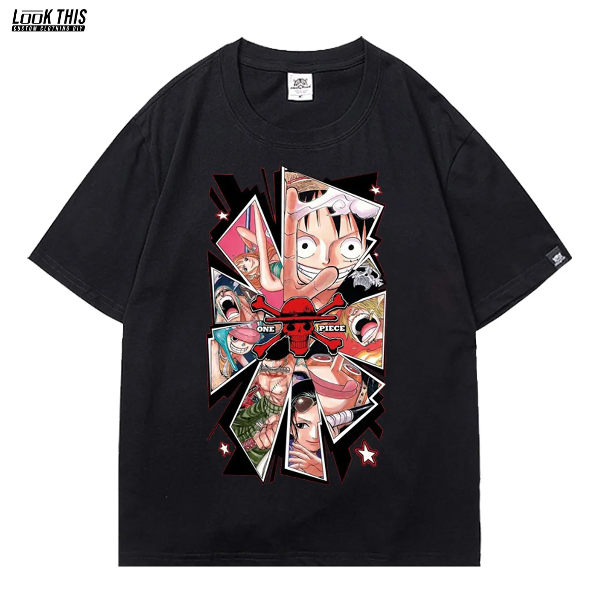 ONE PIECE Hot Anime Cartoon Printing O-neck Short Sleeve Oversized T-shirts Unisex Harajuku Popular Men T-shirt Teen Streetwear
ONE PIECE Hot Anime Cartoon Printing O-neck Short Sleeve Oversized T-shirts Unisex Harajuku Popular Men T-shirt Teen Streetwear