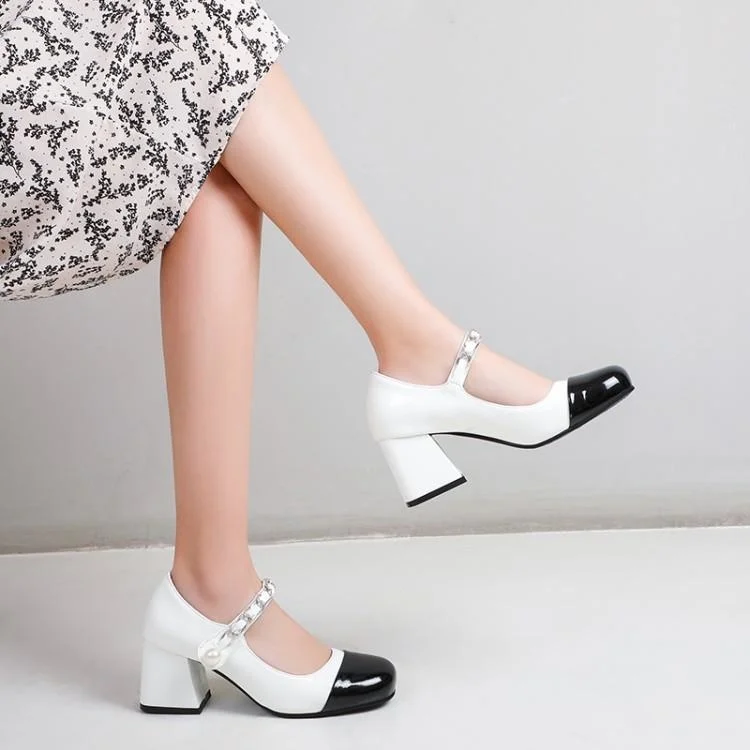 2021 New Style Square Head Shallow Mouth Mary Jane Shoes Color Matching in Spring and Autumn Thick Heel Small Fragrance Large
2021 New Style Square Head Shallow Mouth Mary Jane Shoes Color Matching in Spring and Autumn Thick Heel Small Fragrance Large