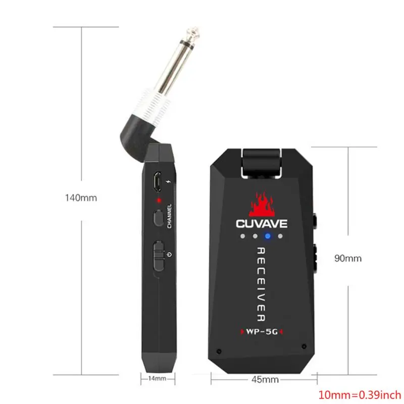 2021 Top 5.8G Wireless Guitar System Digital Guitar Transmitter Receiver Rechargeable 1100mAh Battery with QC USB 
2021 Top 5.8G Wireless Guitar System Digital Guitar Transmitter Receiver Rechargeable 1100mAh Battery with QC USB