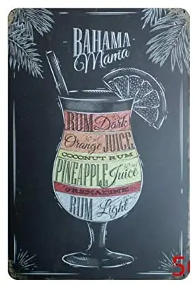 Cocktail Vintage Metal Tin Signs 30 x 20cm, Unique Retro Wall Decorations for Lounge/Bar/Cafe/Home /Garage/Man Cave/Gas Station
Cocktail Vintage Metal Tin Signs 30 x 20cm, Unique Retro Wall Decorations for Lounge/Bar/Cafe/Home /Garage/Man Cave/Gas Station