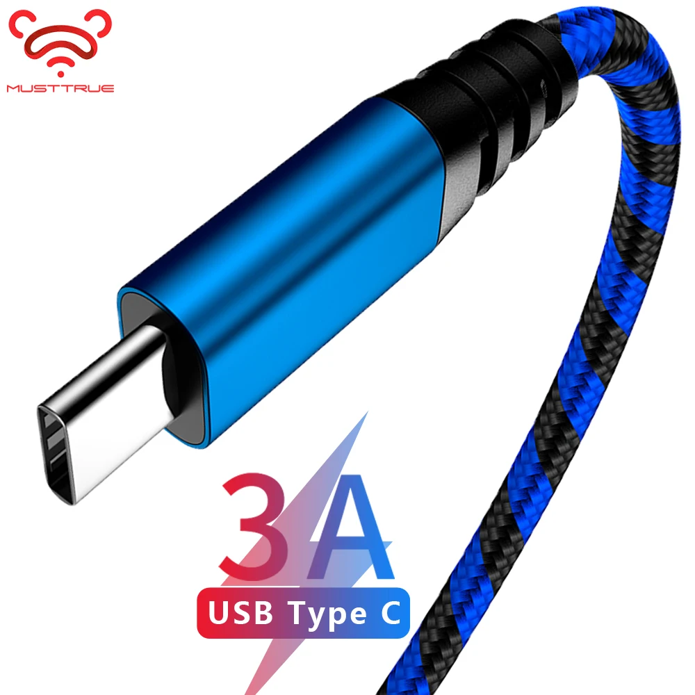 MUSTTRUE USB C кабель для быстрой зарядки huawei mate 20 pro xiaomi mi 9 se шнур телефона oneplus samsung type |