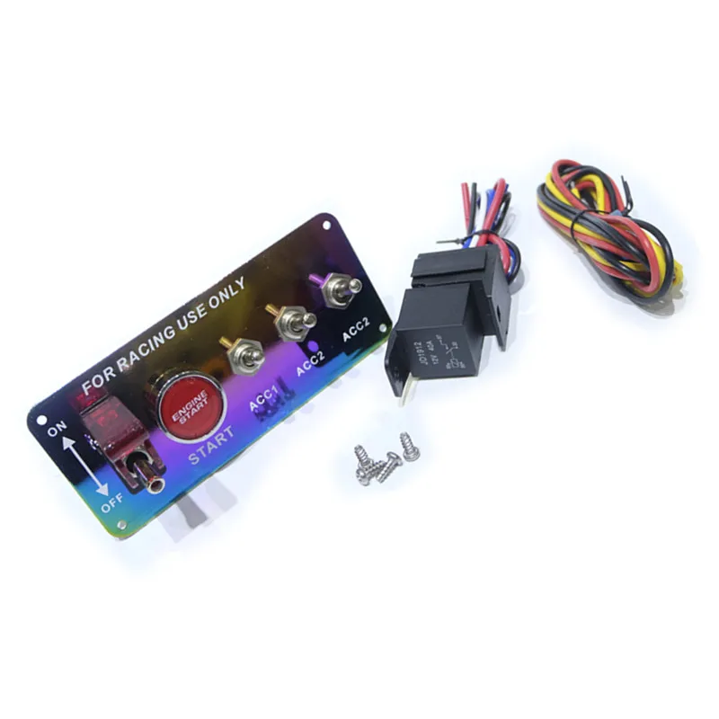SPSLD Automobile refitted 12V led toggle ignition switch panel engine start button device, suitable for 12V fast and racing cars
SPSLD Automobile refitted 12V led toggle ignition switch panel engine start button device, suitable for 12V fast and racing cars