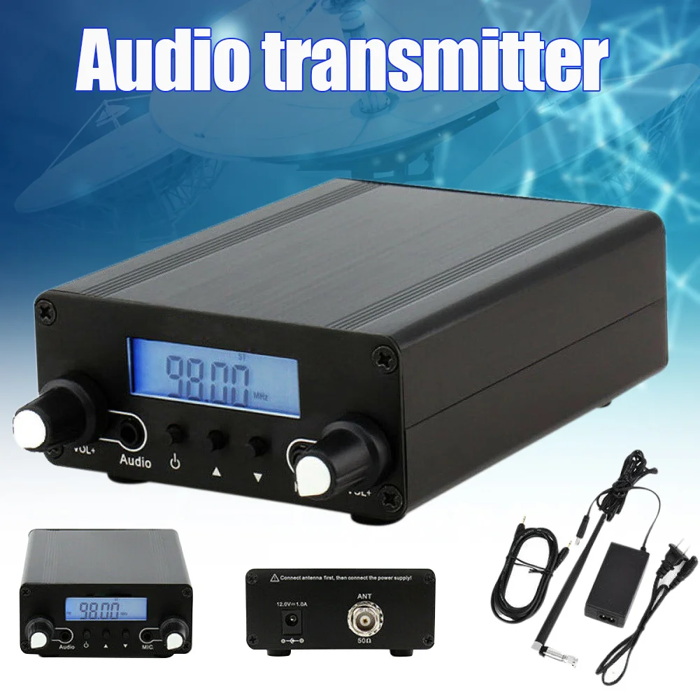 CZE-05B 0.1/0.5W Wireless PLL FM Transmitter LCD Display 76MHz~108MHz Antenna Home Broadcast NC99
CZE-05B 0.1/0.5W Wireless PLL FM Transmitter LCD Display 76MHz~108MHz Antenna Home Broadcast NC99