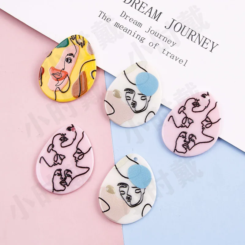 6PCS/lot Abstract Beauty Avatar Jewelry Accessories Hand Made Earrings Connectors DIY Pendant Jewelry Findings Components Charms
6PCS/lot Abstract Beauty Avatar Jewelry Accessories Hand Made Earrings Connectors DIY Pendant Jewelry Findings Components Charms