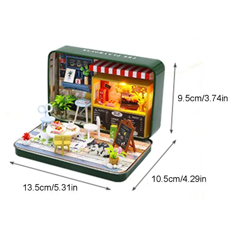 Box Theatre Doll House Miniature Dollhouse Kit with Wooden Furnitures Wooden House Toys Romantic Birthday Gifts
Box Theatre Doll House Miniature Dollhouse Kit with Wooden Furnitures Wooden House Toys Romantic Birthday Gifts