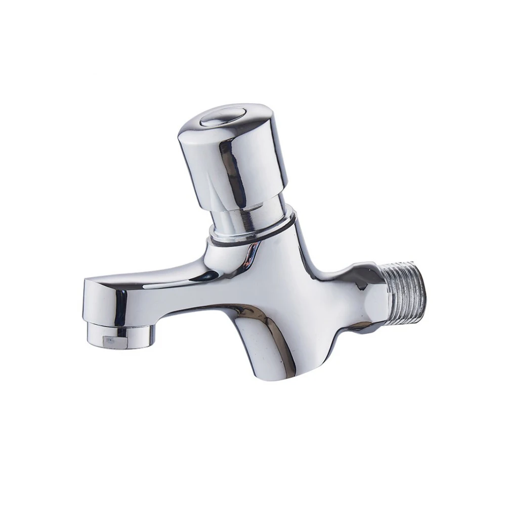 Luxury Wall Mounted Chrome Color Brass Material Time Delay Bib Tap 
Luxury Wall Mounted Chrome Color Brass Material Time Delay Bib Tap