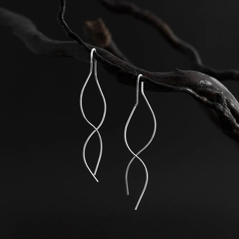 925 Sterling Silver Earring Simple Long Wire Fish Drop Earrings For Women Long Wire Earrings Jewelry Anniversary Party Gift
925 Sterling Silver Earring Simple Long Wire Fish Drop Earrings For Women Long Wire Earrings Jewelry Anniversary Party Gift
