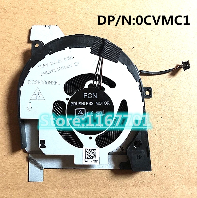 New ORG Laptop CPU Cooling Fan For Dell CVMC1 0CVMC1 FCN DFS20004053J0T-FLAN SUNON EG50060S1-C440-S9A DC28000NXSL DC28000NXFL
New ORG Laptop CPU Cooling Fan For Dell CVMC1 0CVMC1 FCN DFS20004053J0T-FLAN SUNON EG50060S1-C440-S9A DC28000NXSL DC28000NXFL