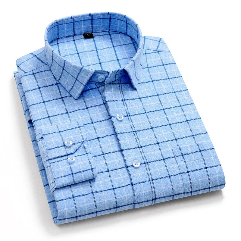 Men's shirt spring and autumn men's cotton checked shirt fashion long-sleeved slim shirt high-end men's business casual shirt
Men's shirt spring and autumn men's cotton checked shirt fashion long-sleeved slim shirt high-end men's business casual shirt