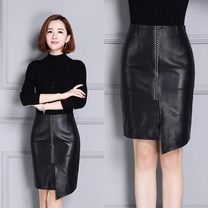 Новая кожаная юбка с высокой талией K93
Новая кожаная юбка с высокой талией K93