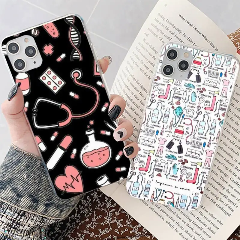 pain Cartoon Medicine Doctor Nurse fashion Phone Case for iphone 13 8 7 6 6S Plus X 5S SE 2020 XR 11 12 mini pro XS MAX
pain Cartoon Medicine Doctor Nurse fashion Phone Case for iphone 13 8 7 6 6S Plus X 5S SE 2020 XR 11 12 mini pro XS MAX