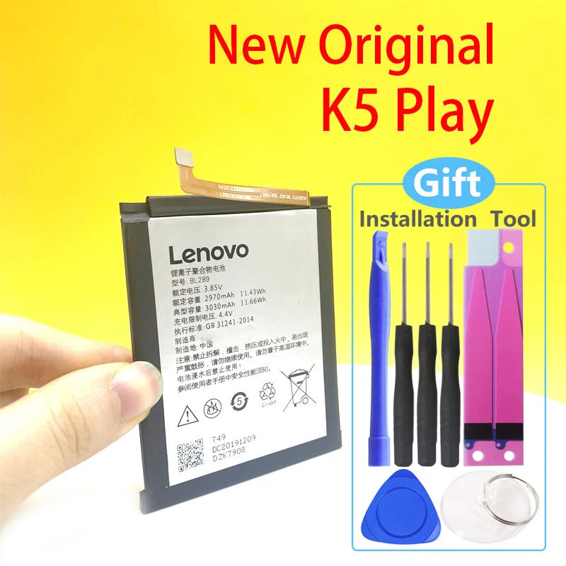 New Original Battery For Lenovo K5 Play L38011 BL289 3030mAh Mobile Phone +Tracking Number
New Original Battery For Lenovo K5 Play L38011 BL289 3030mAh Mobile Phone +Tracking Number