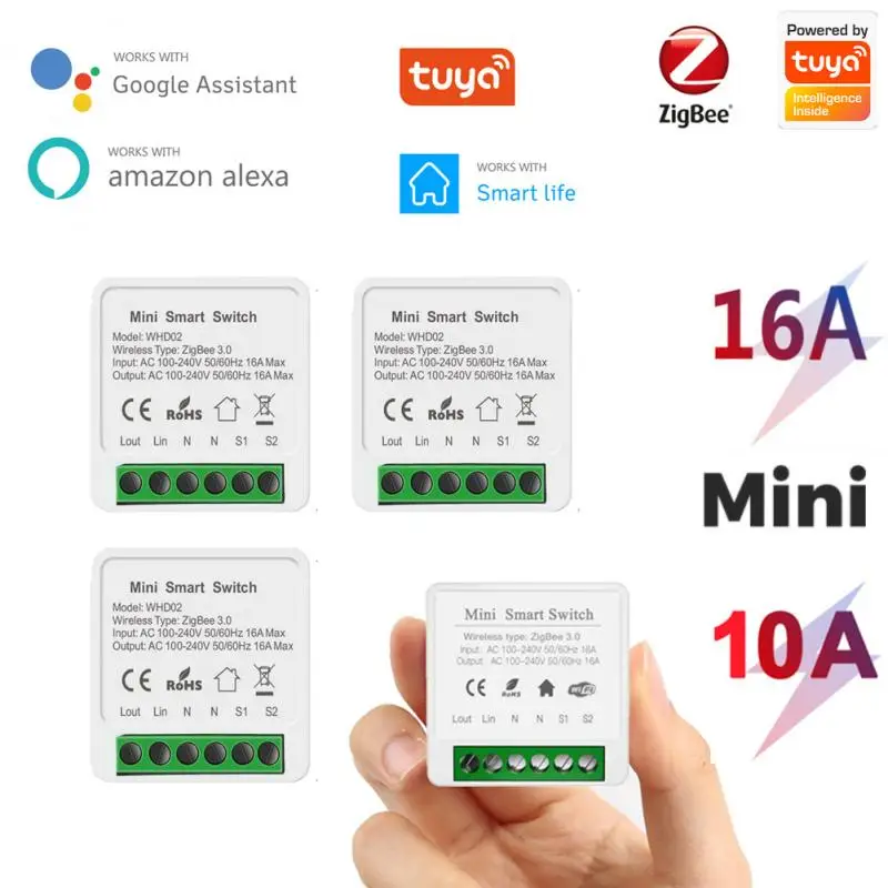 Умный мини-выключатель Tuya Zigbee3.0 с поддержкой А, двухсторонний Модуль Автоматизации умного дома для Alexa Google Home, приложение Smart Life
Умный мини-выключатель Tuya Zigbee3.0 с поддержкой А, двухсторонний Модуль Автоматизации умного дома для Alexa Google Home, приложение Smart Life