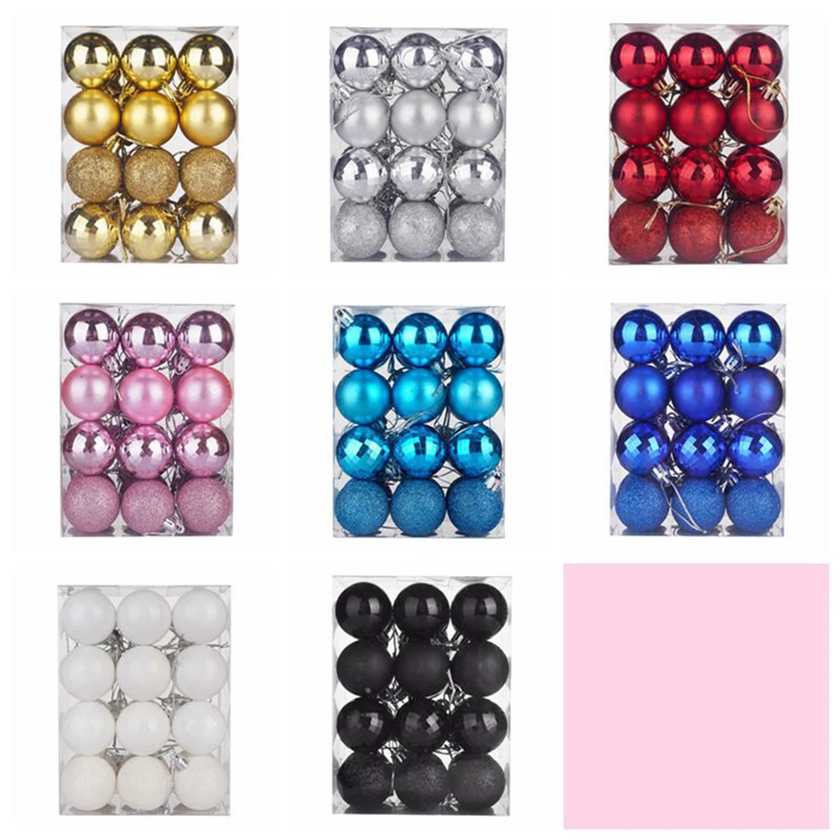 24pcs 40mm Christmas Tree Decor Ball Bauble Xmas Party Hanging Ball Ornament Decorations For Home Christmas Decorations Gift
24pcs 40mm Christmas Tree Decor Ball Bauble Xmas Party Hanging Ball Ornament Decorations For Home Christmas Decorations Gift