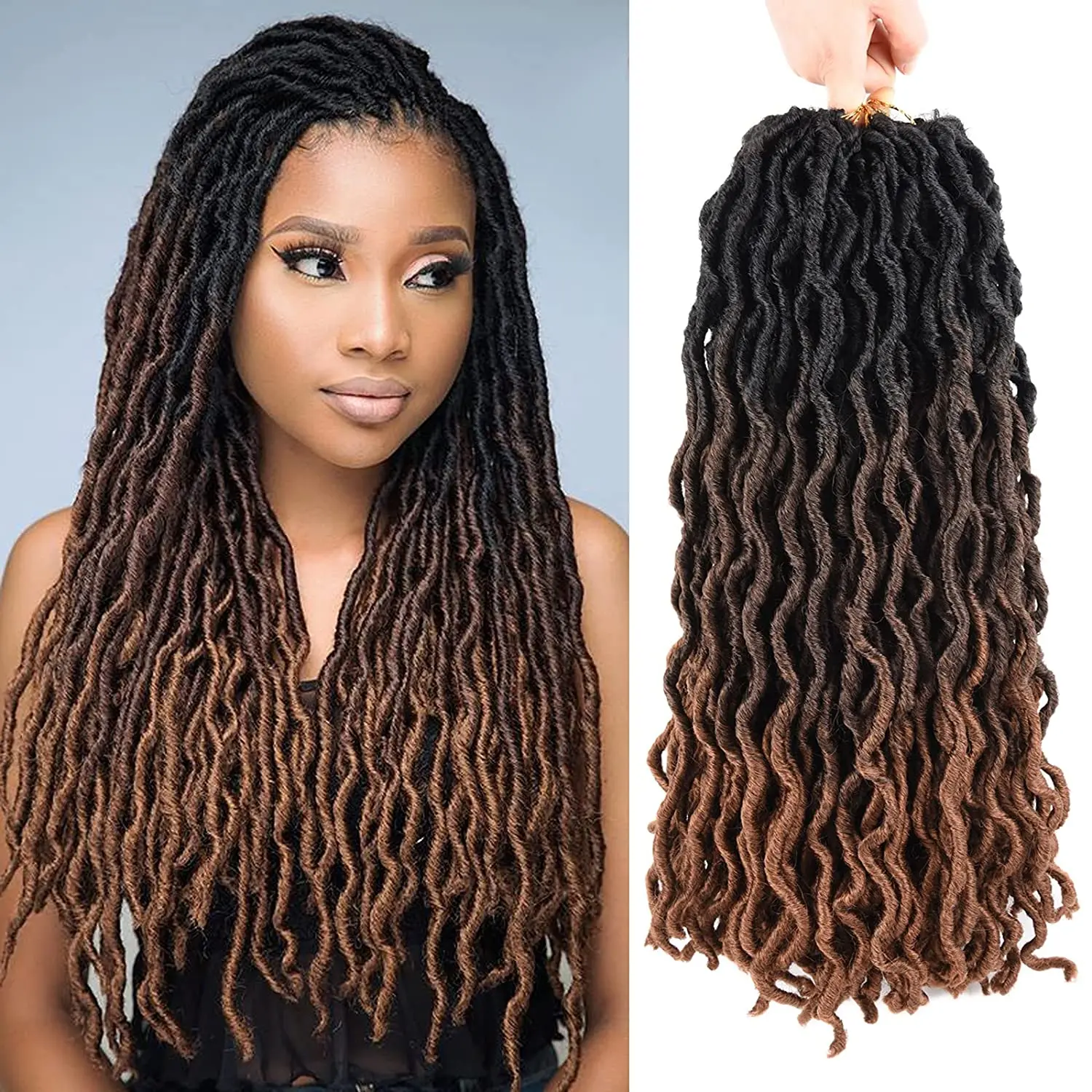 Искусственные косички для богини, дреды, волосы с эффектом омбре, вьющиеся искусственные локоны, удлинители волос в африканском стиле
Искусственные косички для богини, дреды, волосы с эффектом омбре, вьющиеся искусственные локоны, удлинители волос в африканском стиле