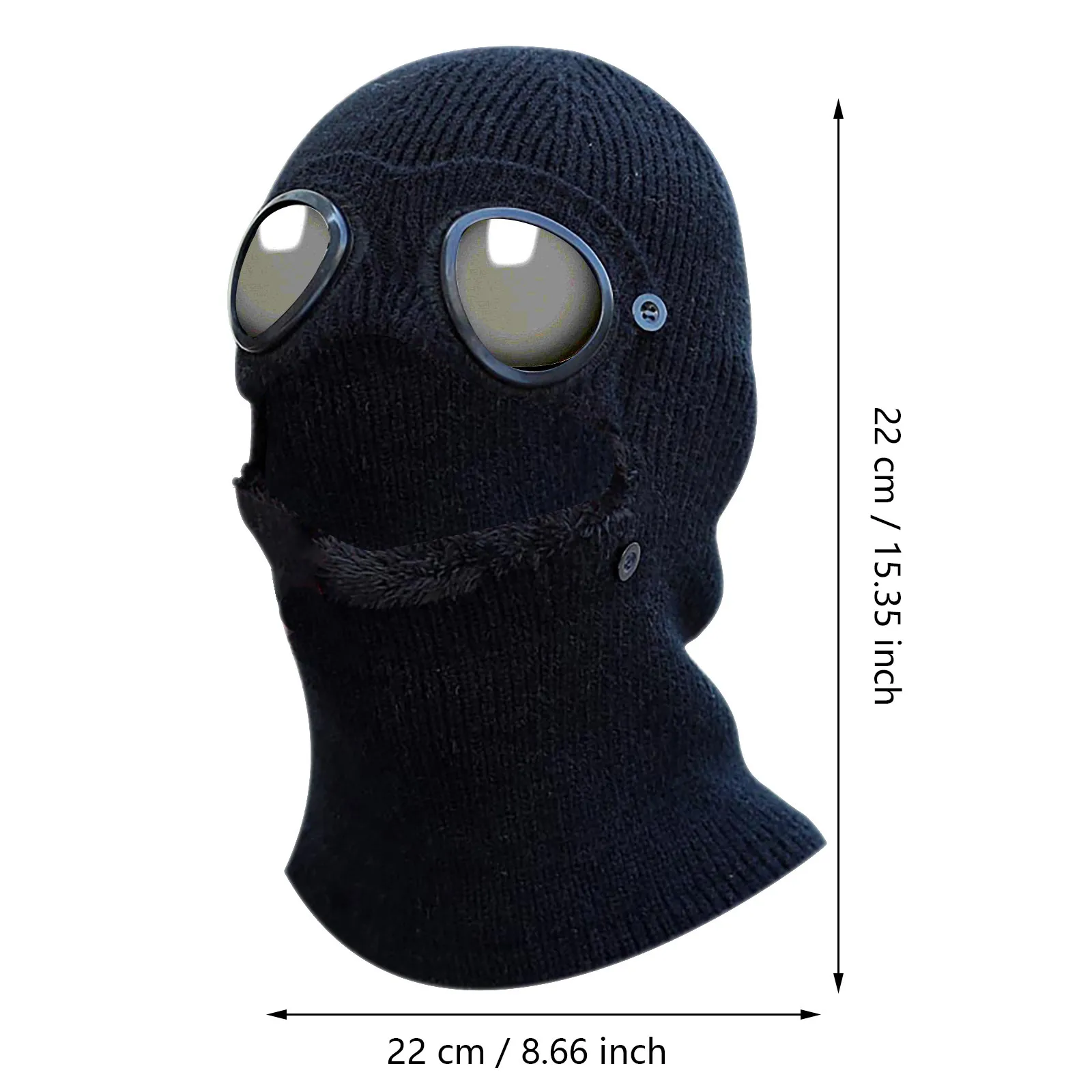 Men's Autumn and Winter Knitted Hat Outdoor Biking Windproof Warm Hooded Glasses One-piece Woolen Cap Ear Neck Protection Hat
Men's Autumn and Winter Knitted Hat Outdoor Biking Windproof Warm Hooded Glasses One-piece Woolen Cap Ear Neck Protection Hat