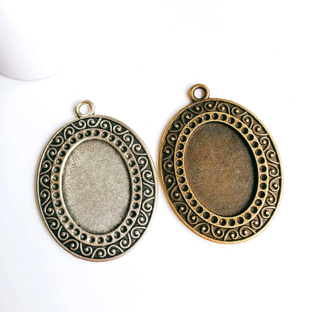 5pcs/lot 18x25mm Necklace Pendant Setting Antique Bronze Silver Glass Cabochon Blank Base Supplies for Jewelry T257
5pcs/lot 18x25mm Necklace Pendant Setting Antique Bronze Silver Glass Cabochon Blank Base Supplies for Jewelry T257
